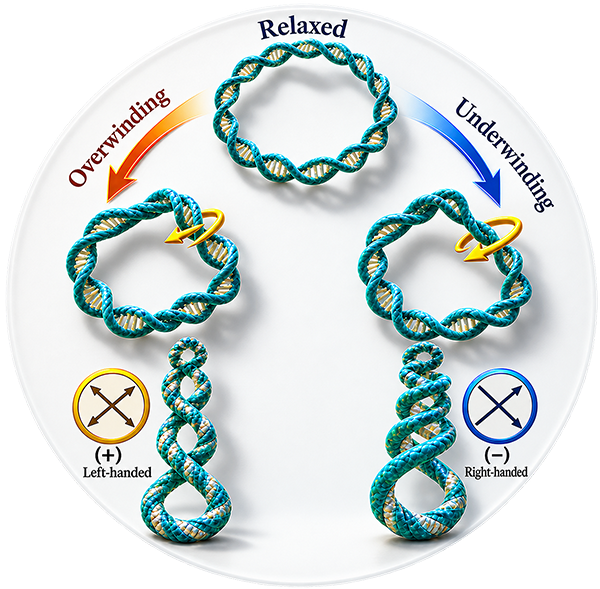 Superhelical DNA organization.